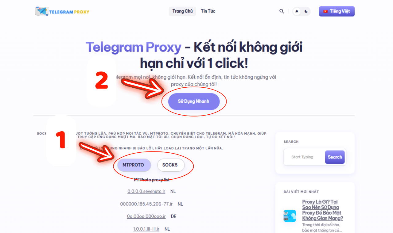 Cách vào Telegram khi bị chặn